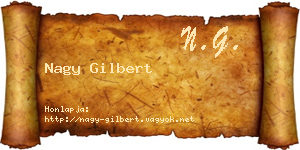 Nagy Gilbert névjegykártya